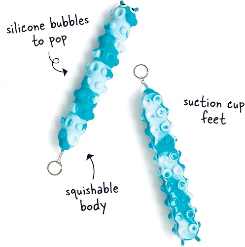 Miniatura 9 de Juguete antiestrés para niños, diseño de clip para mochilas y llaveros, actividades sensoriales divertidas para aliviar el estrés y concentrarse,