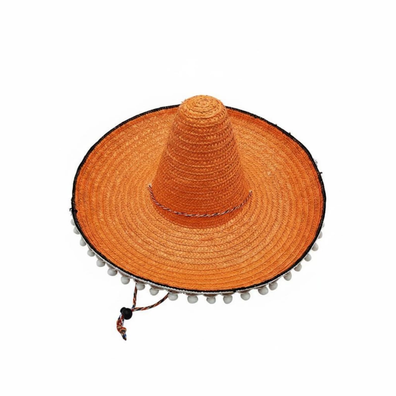 para Adultos Sombrero Protección Solar Ancha Gorro con Borlas Diseño Clásico Ligero Adecuado para Celebraciones Playa Fiestas Familiares y Fotos Especiales
