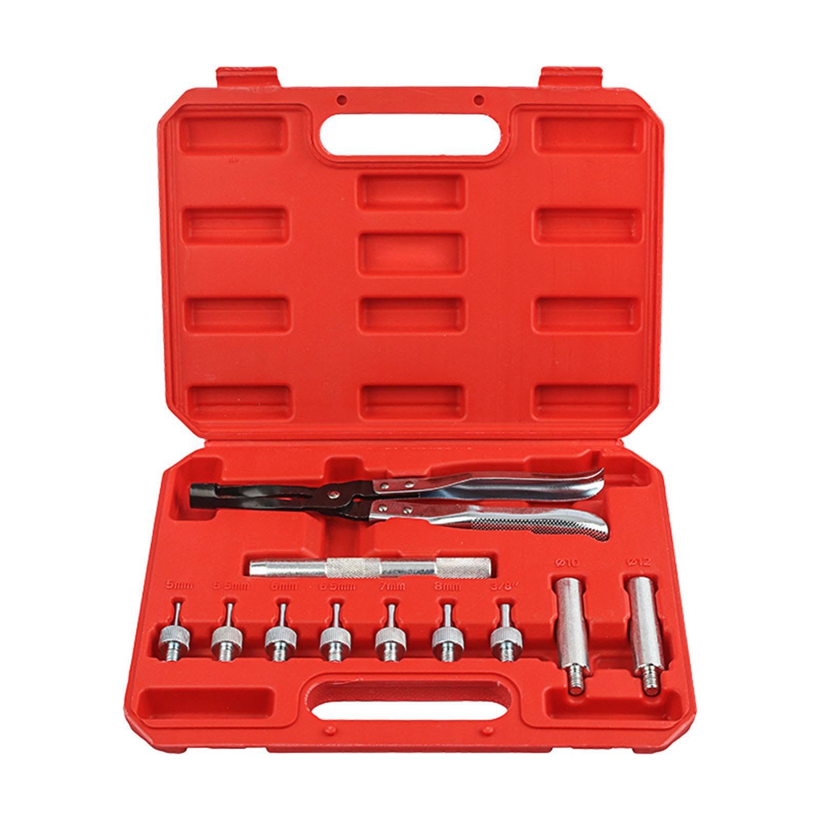 VUIUYOIES Kit d'outils pour Le démontage et la Pose de Joints de Tige soupape - Kit d'outils démontage soupapes argentées, définir Un