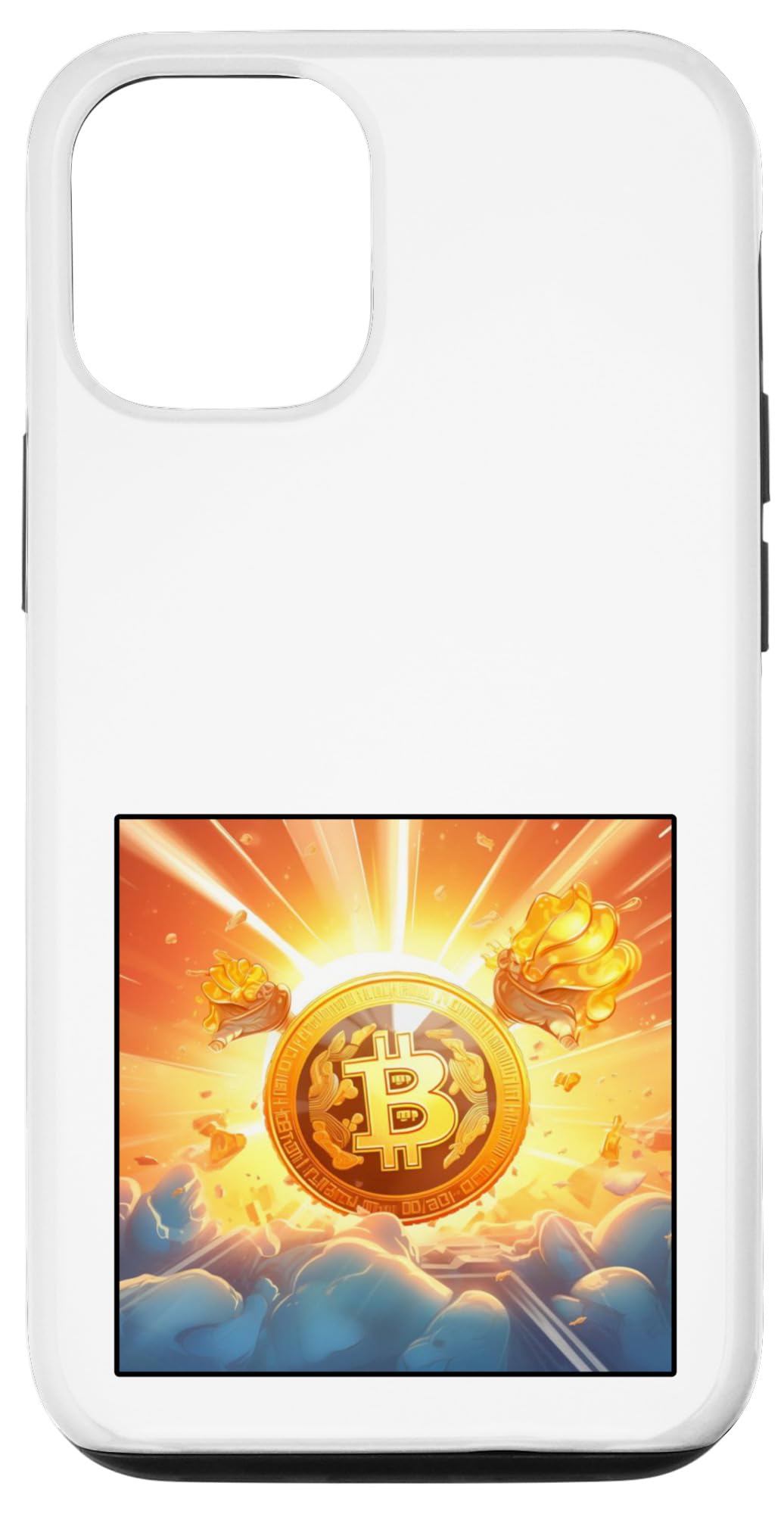 Amazon.co.jp: iPhone 15 ビットコイン 勝利 成功 空 雲 太陽 スマホケース : 家電＆カメラ