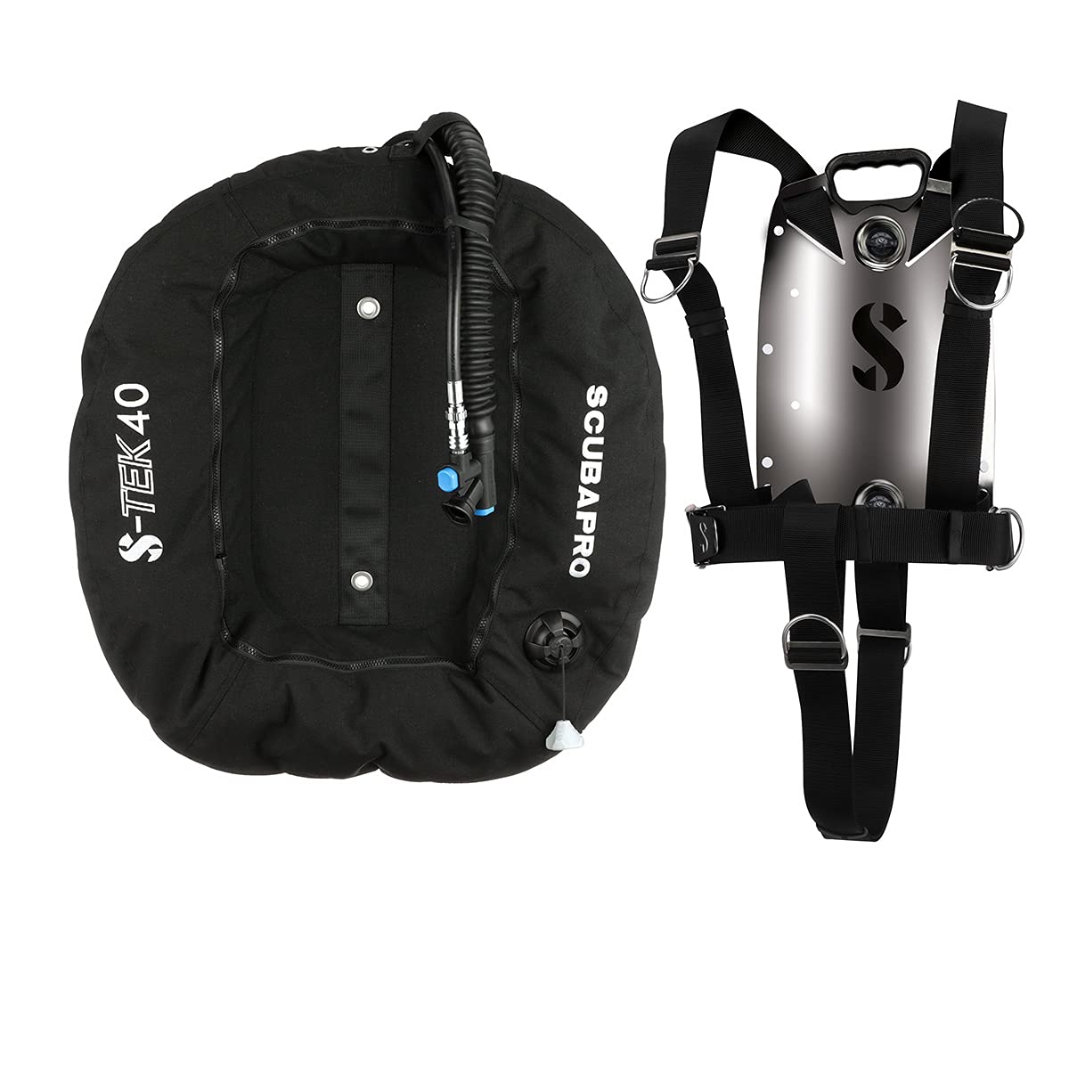 SCUBAPRO S-Tek Pure System, Harness, Donut Wing 40lbs/18kg