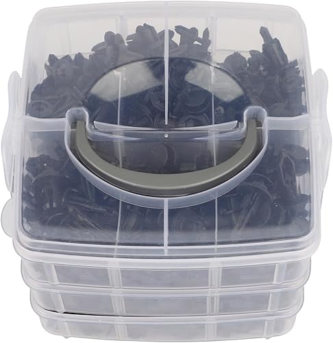 Miniatura 1 de SCITOO Kit de repuesto para tornillos de expansión de 16 tamaños para automóvil, clips de remache para parachoques