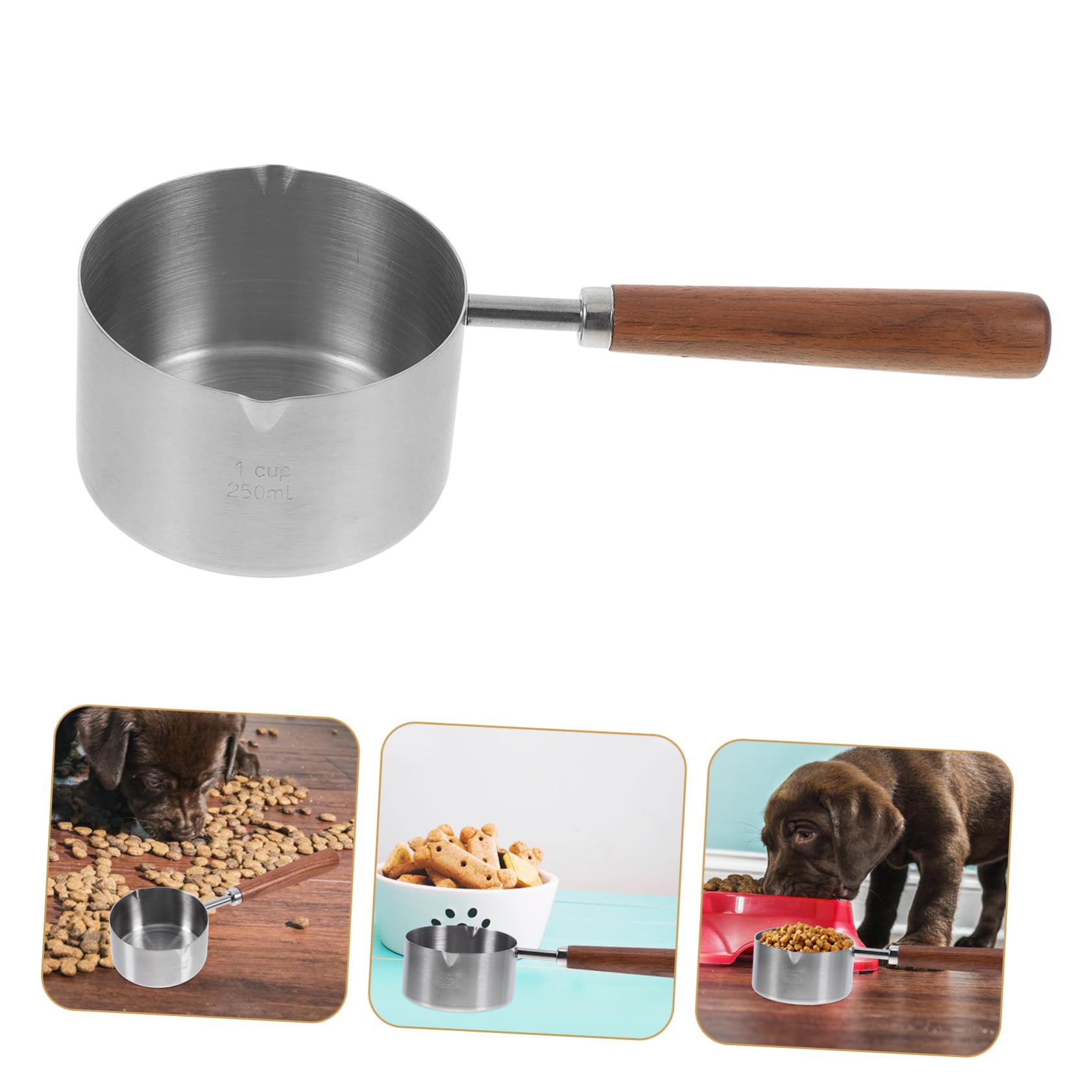 POPETPOP 4 Pièces Cuillère De Nourriture Pour Tasse À Mesurer Cuillère De Nourriture Pour Chat Cuillère À Mesurer Pour Pour Animaux De Compagnie Cuillère À Mesurer Tasse À