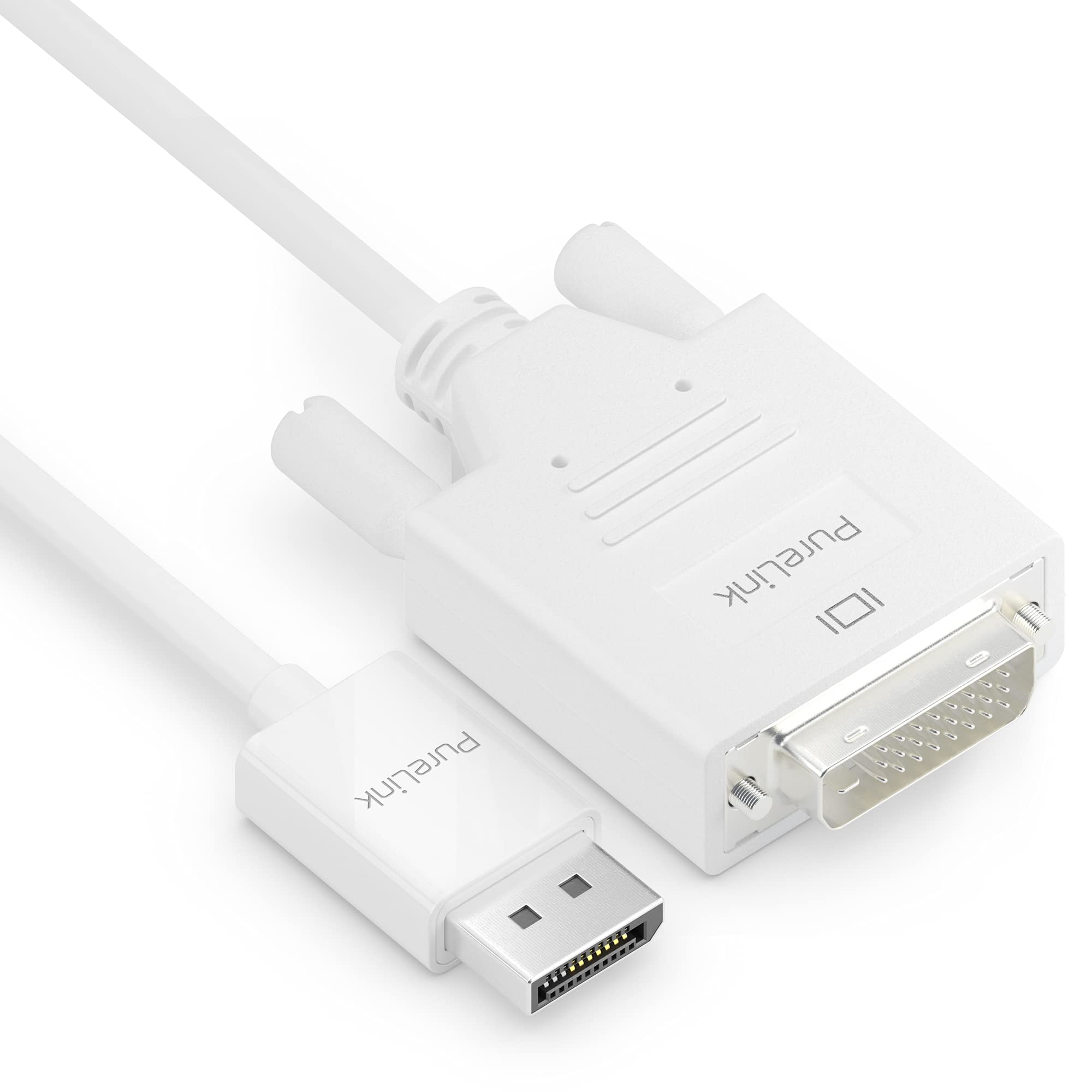 PureLink Kabel DisplayPort na DVI, rozdzielczość 1920 x 1200 WUXGA, pozłacane styki wtykowe, 3,00 m, biały