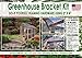 DIY Kit Company, LLC Greenhouse. Build Your Own DIY Greenhouse Bracket Kit. Includes Brackets and Complete Set of Plans. Expandable. Made in The USA. No Angled Cuts