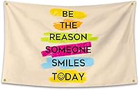 Vista 10 de Bandera inspiradora con citas motivacionales para decoración de pared, tapiz de 3 x 5 pies, dormitorio universitario, gimnasio, oficina, decoración