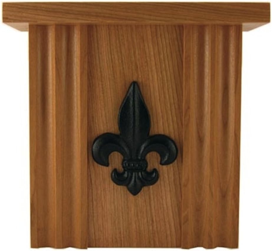 Solid Cherry Hardwood Fleur de Lis Doorbell Chime