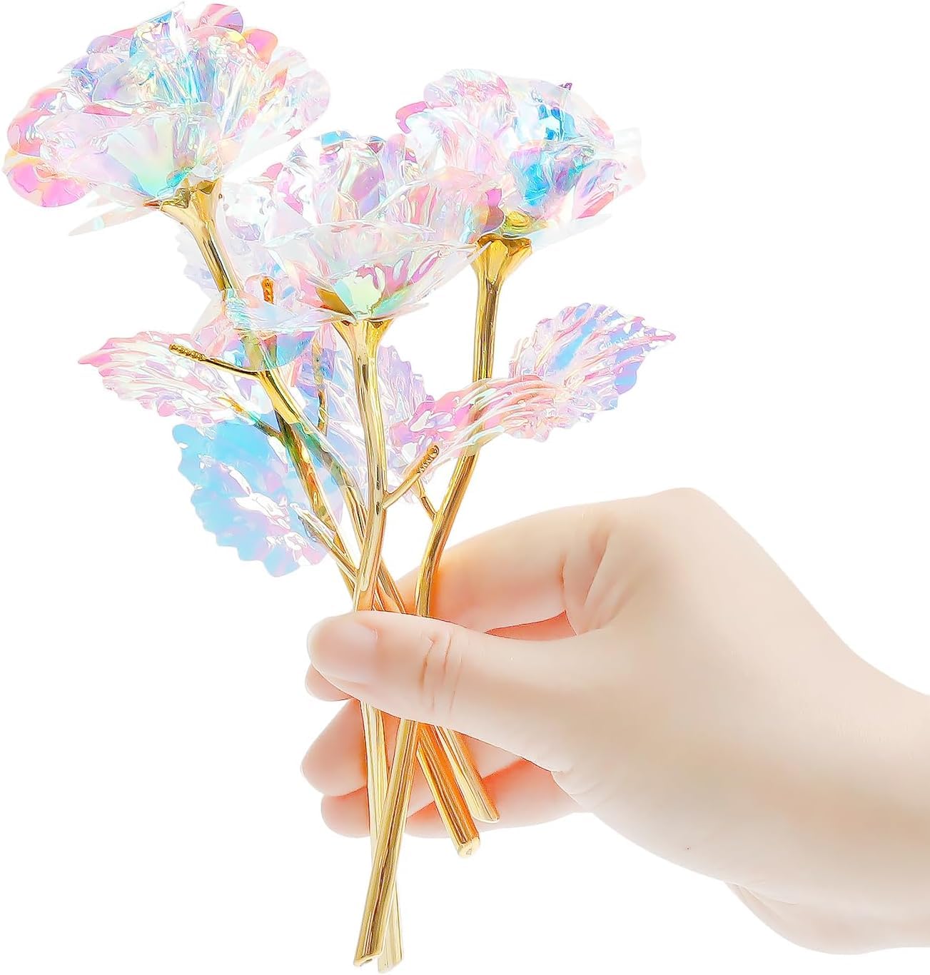 GW Box 18 Pcs Galaxy Rose Artificial Flowers Rose Gift