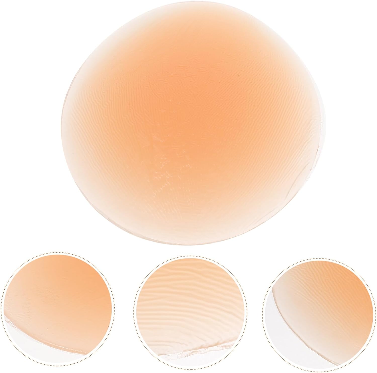 Healifty Silicone Buttock Pads Hip Enhancer, 2 Pcs 330g Realistic Inserts for Hourglass Figure, Reusable Hip Dip Filler for Leggings and Dresses, Nude Enhancing Padding - Image 8