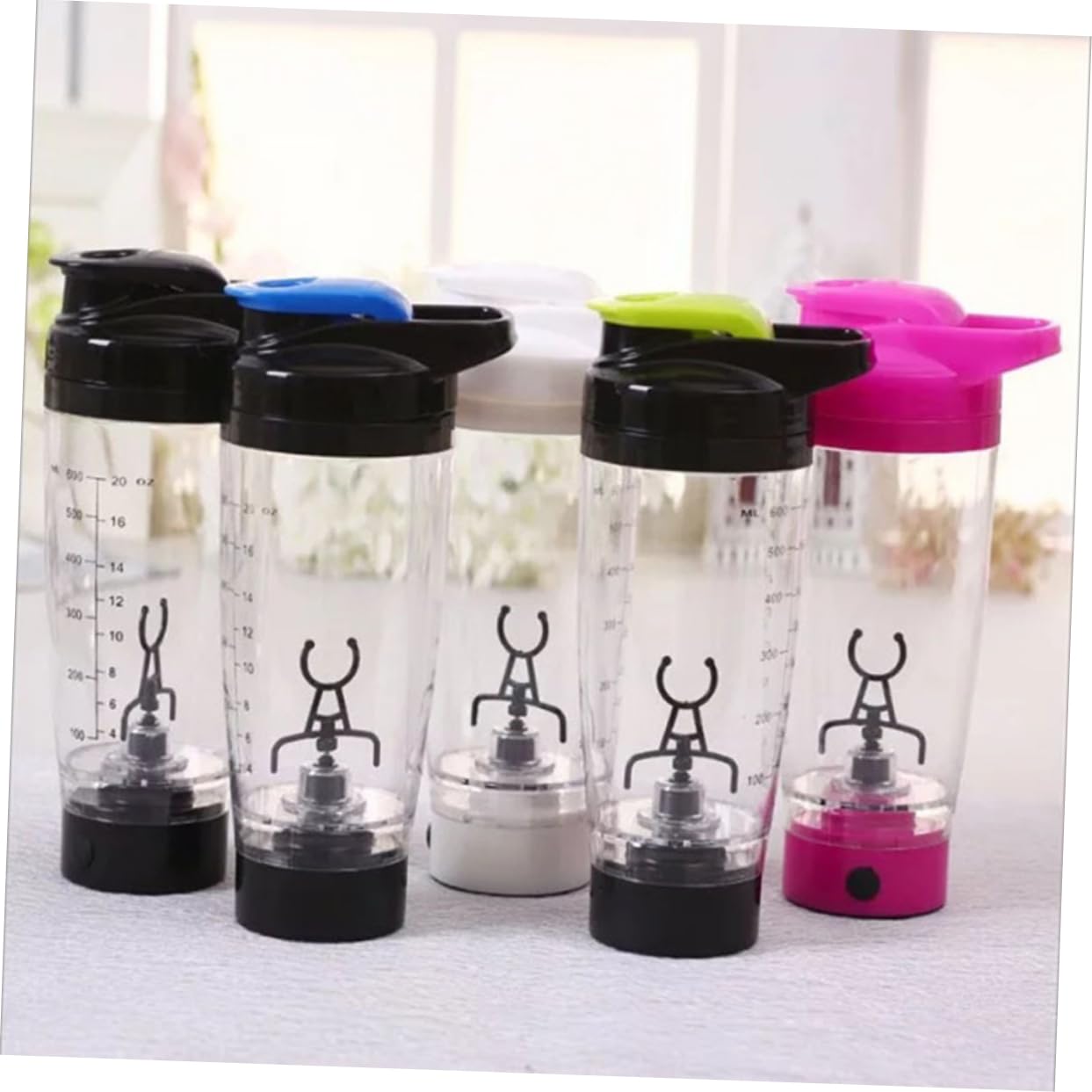 Amosfun Bicchiere Shaker Elettrico Mixer Portatile Per Proteine Con Miscelazione Automatica Batteria e Facile Da Per Fitness e Smoothie