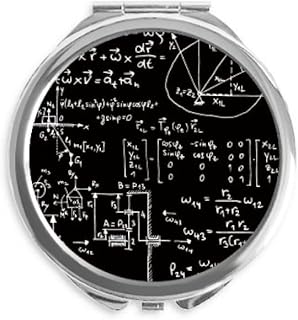 Matrix Mathematical Formulas Science Calculus Hand Compact Mirror Round Portable Pocket Glass