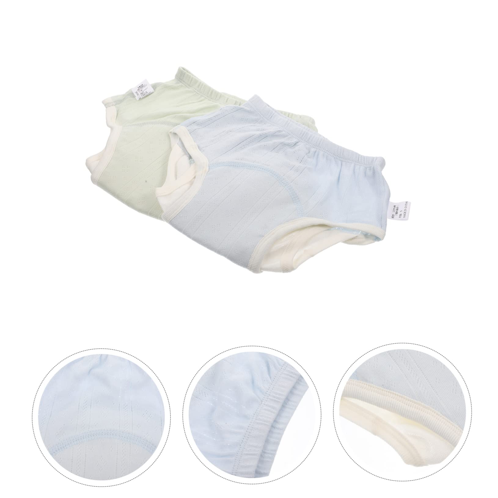 ibasenice 3 Juegos De De Entrenamiento De Algodón Para Bebés Niñas Y Niños Pequeños Pantalones De Entrenamiento Para Ir Al Baño Absorbentes Cómodos Lavables A Máquina 2 Unidades X 3