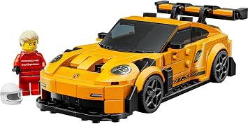LEGO Speed Champions Porsche 911 GT3 RS 77239 – Detailed Collectible Model Car for Children Ages 9 and Over, Game and Exhibition Production Set with Driver Figure, Gift Idea for Car Lovers (348 Pieces)