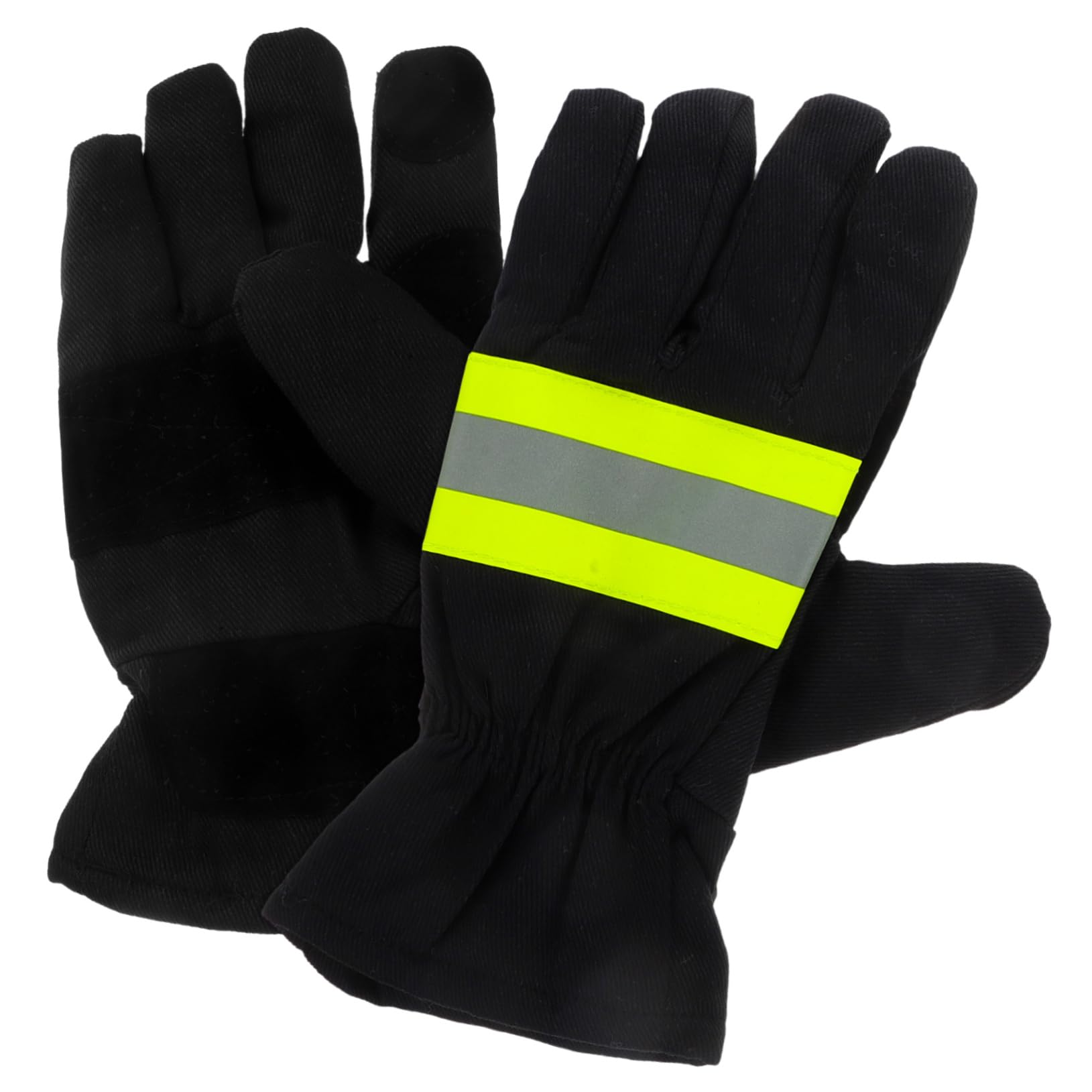 5 Pares Guantes Ignífugos Guantes De Trabajo Con Tira Reflectante De Bombero De Bombero De Trabajo Aislantes Algodón