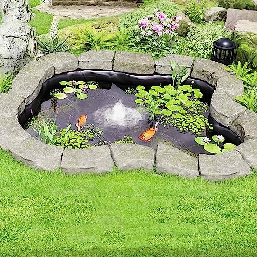Film HDPE robuste pour revêtement d'étang bâche de bassin à poissons et jardin d'eau