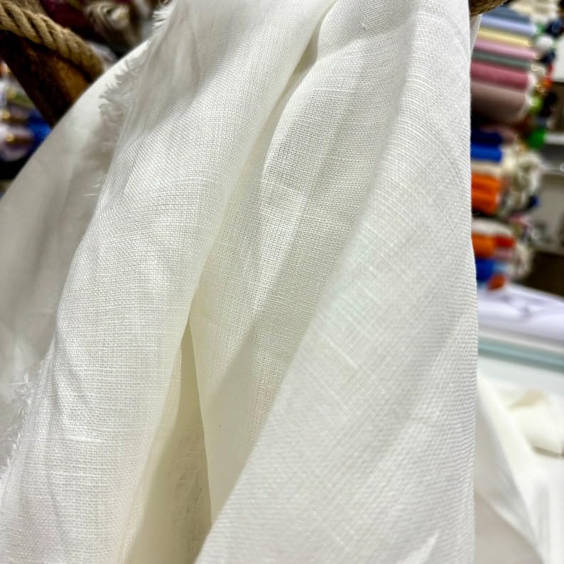 Amazon.com: Soft Luxury Linen Fabric, Linen Dress-Clothing Fabric, Organic Linen  Fabric by The Yard for Clothing(150cm// 1,64 Yard // 57 inc)