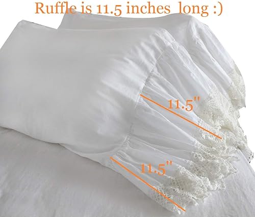 Miniatura 3 de Queen's House - Fundas de almohadas con volados, 2 unidades.