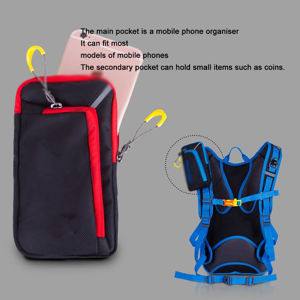 Running Essentials - Chaleco de hidratación para mujeres que corren con bolsa de agua de 1,5 litros, red para casco extraíble y bolsillo para teléfono móvil
