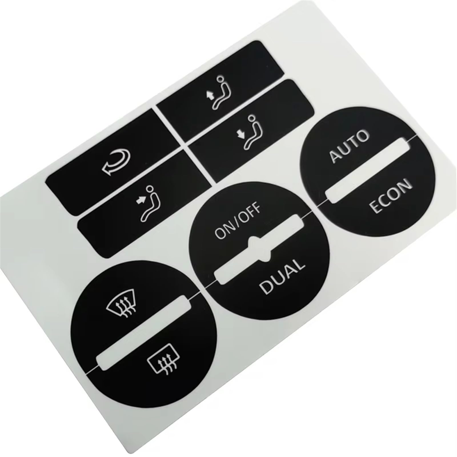 Dash Button Sticker Compatible with Passat 2005 2006 2007 2008 2009 2010 AC Window Climate Worn Peeling Buttons Repair Sticker Control Auto Accessories