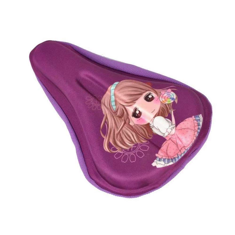 Fahrradsattelkissen, weiches Gel, atmungsaktiv, für Kinder, 22,9 x 15,2 cm, für die meisten Kinder (Rosa)