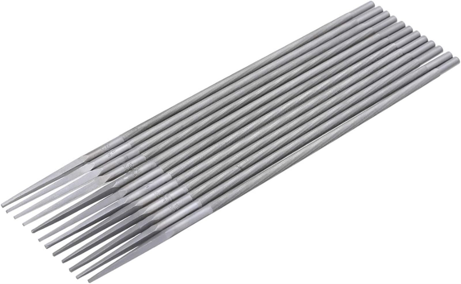 Metalowy pilnik z tarnikiem, zestaw pilników igłowych, 12 szt. Pilników do pił łańcuchowych 5,2 mm okrągłe pilniki do ostrzenia Ostrzałka 3/8 cala Piła łańcuchowa Pilniki do drewna Narzędzia ręczne Wy