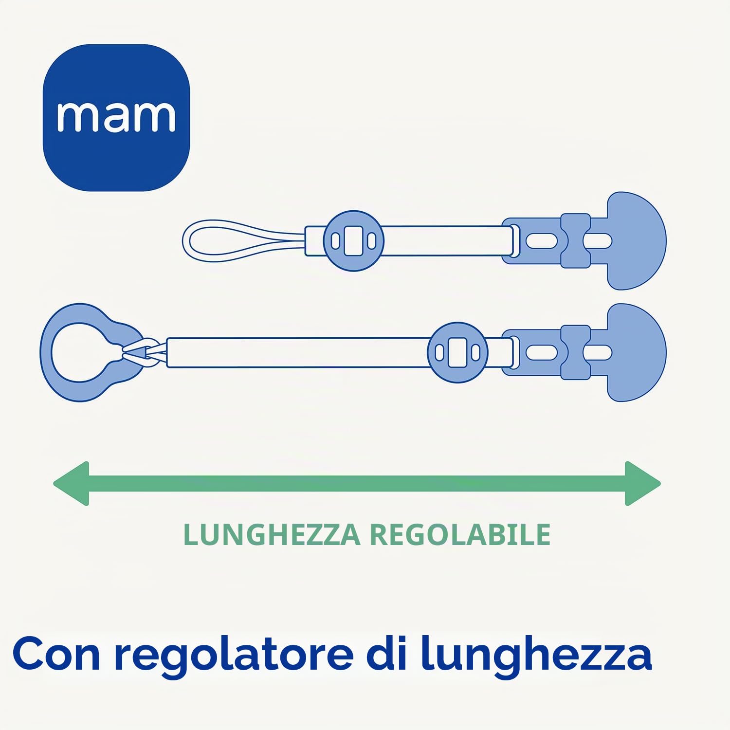Istruzioni in Lingua Straniera - Mam Clip it! & Cover, Clip per Ciuccio e Portaciuccio, Supporto per Ciuccio, Lunghezza Regolabile, per Tutti i Tipi di Ciucci, 0+ Mesi,design assortiti