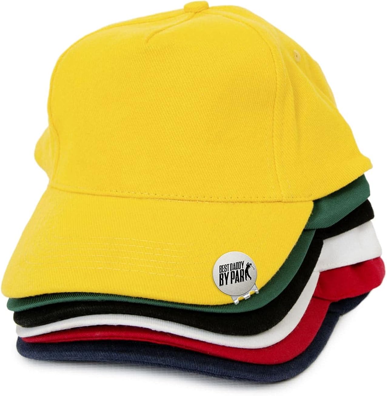 review Best Daddy By Par Golf Ball Marker Hat Clip Dad Gift – Cute 25mm Stainless Brushed Chrome Silver Metal Golfing Tool for Clipping to Cap, Visor – Novelty Gift for Golfer Dad from Kids, Son, Daughter