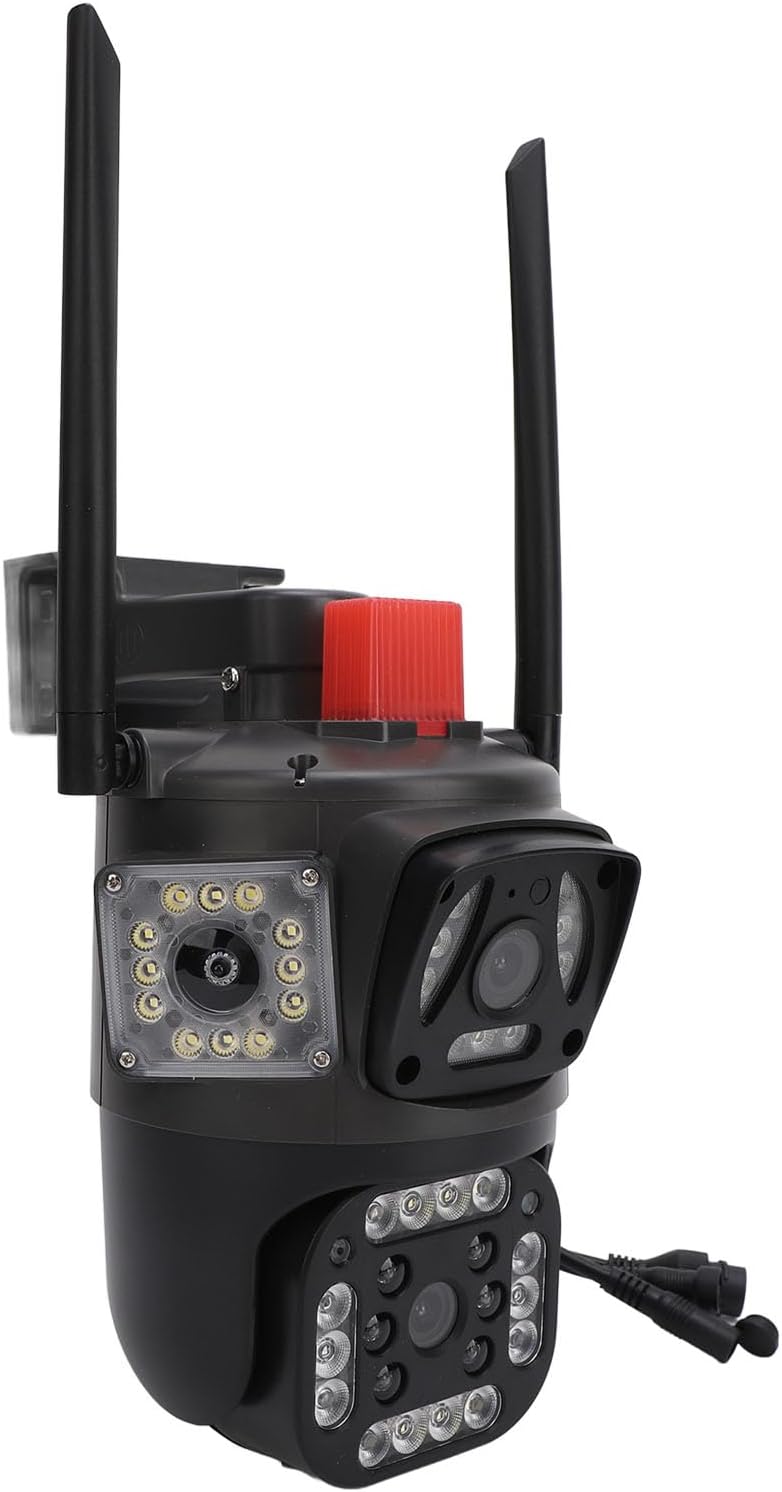 Generic Triple Lens Camera, 8MP 4K Security Camera Outdoor with Color Night Vision, AI Motion Detection, 2.4G WiFi Tracking Home Surveillance Camera (U.S. regulations), Genericyf49cptesv-11