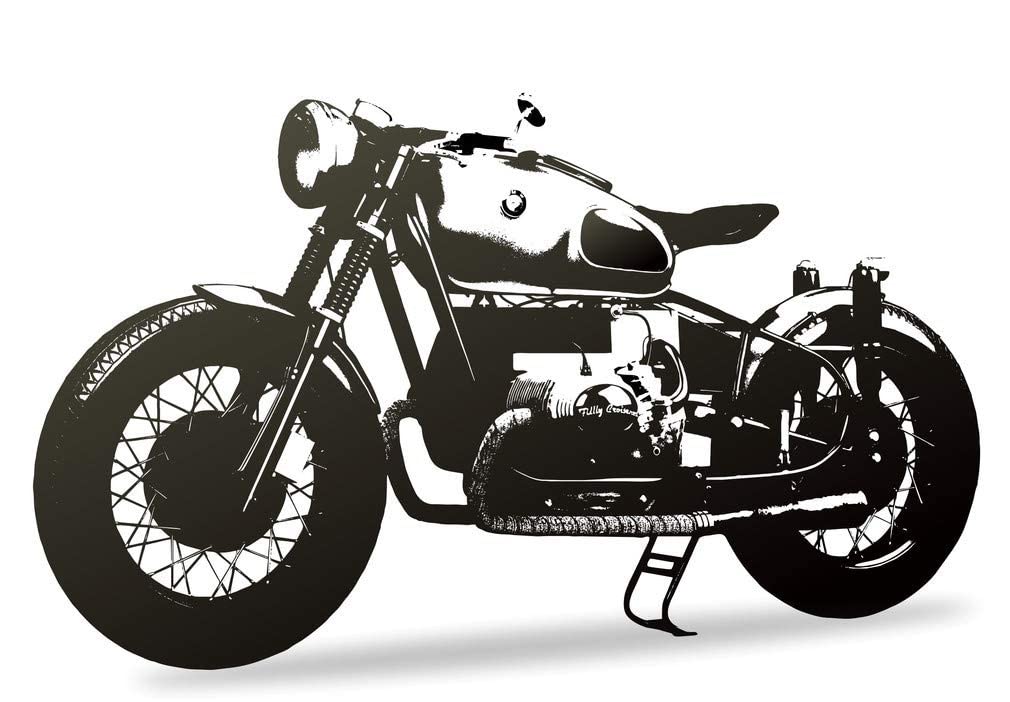 Decals Creation Davidson Black Bike Wall Sticker for Kids Room, Living Room,Office (Black, Size -38Cm X 64Cm) (B0BZJBM236) Amazon Price History, Amazon Price Tracker
