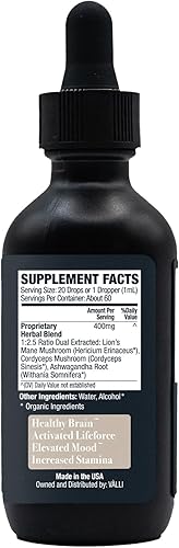 Miniatura 10 de Valli Collective Ultimate Mushroom Elixir Pair paquete de tinturas de serenidad y vitalidad