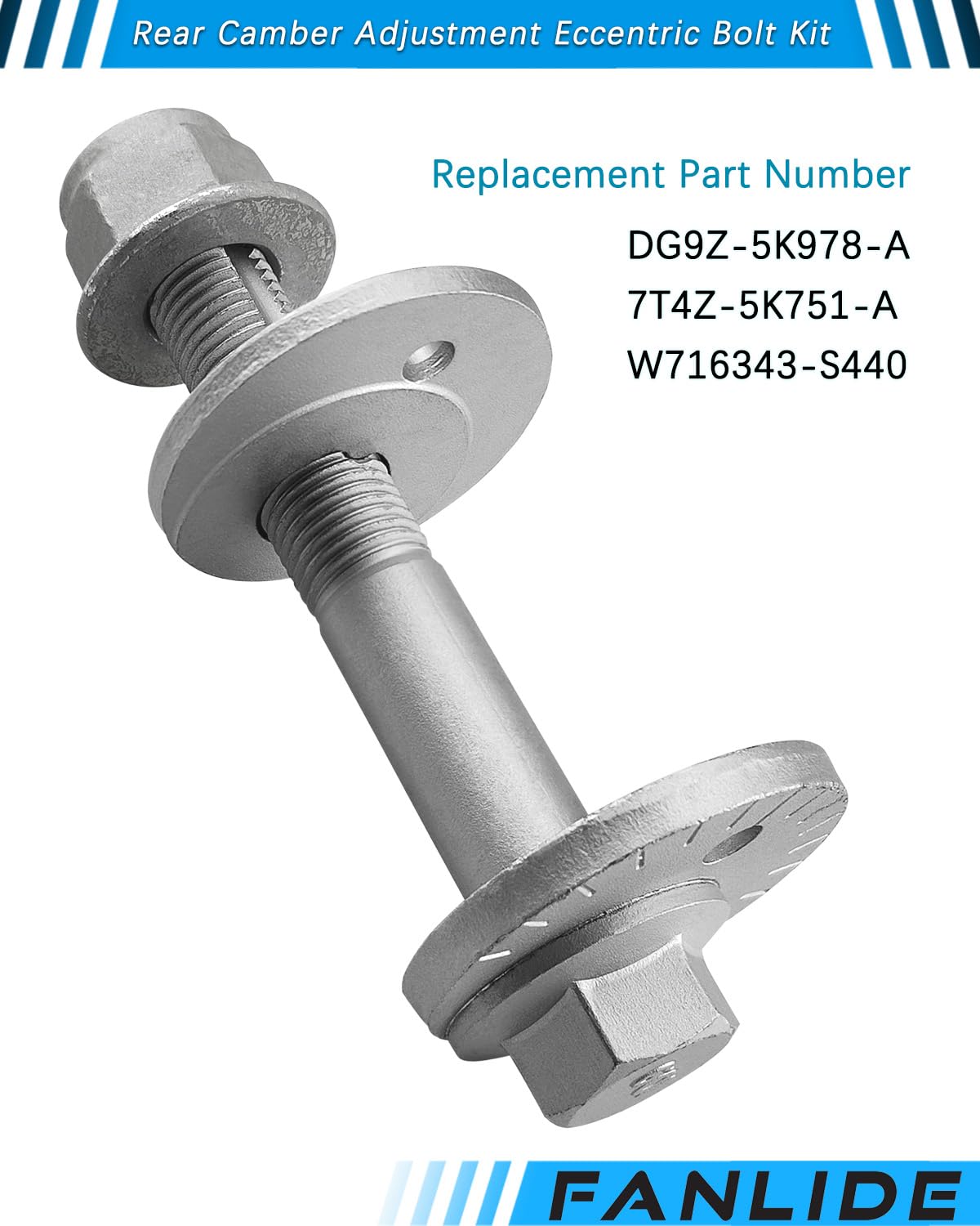 Amazon | FANLIDE リアキャンバー調整偏心ボルトキット DG9Z-5K978-A