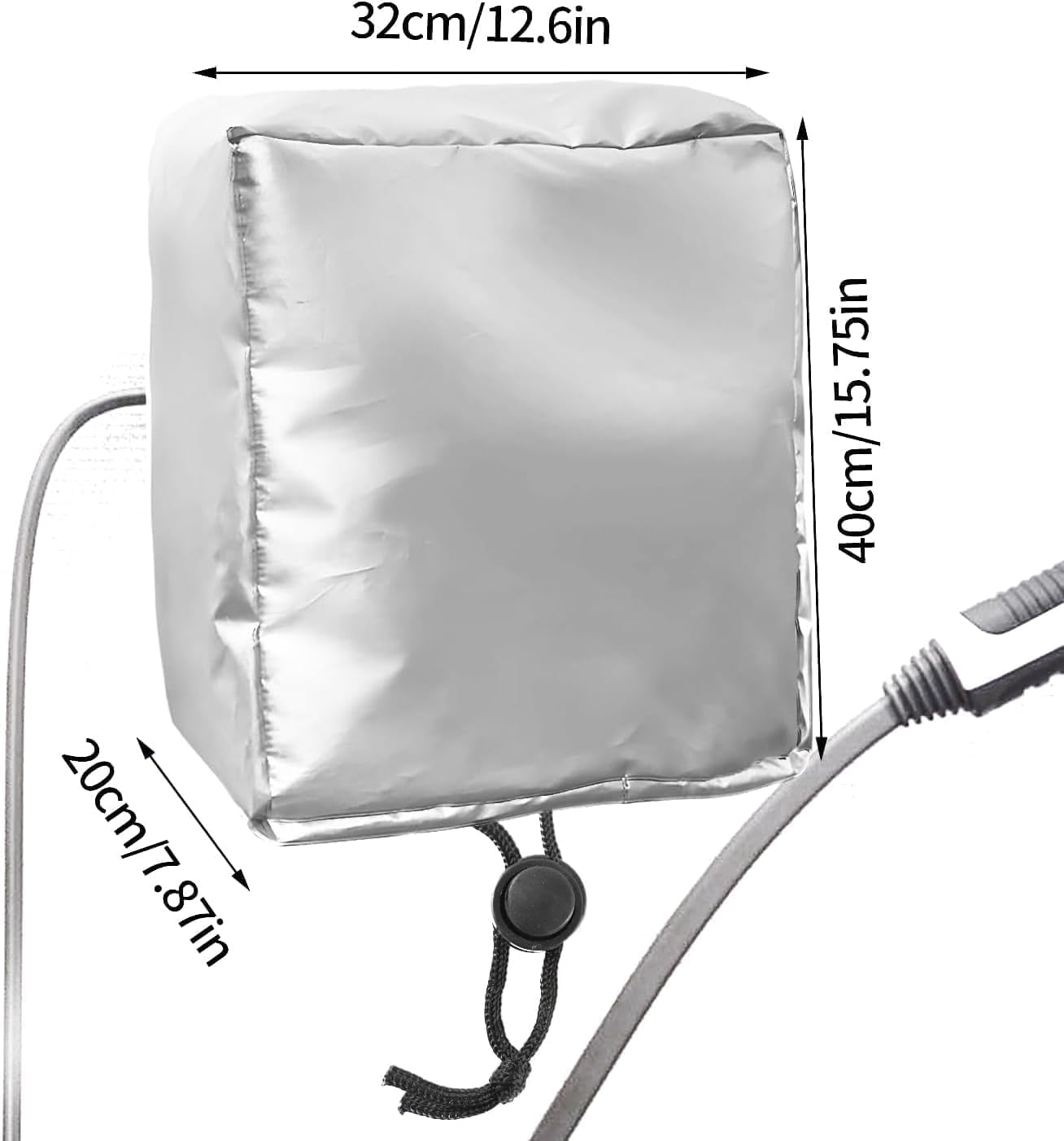 KIMHOME EV Charging Station Weather Protection Cover, Oxford Fabric, 40 x 32 x 20 cm, Wall Mount for Optimal Charger — view 2