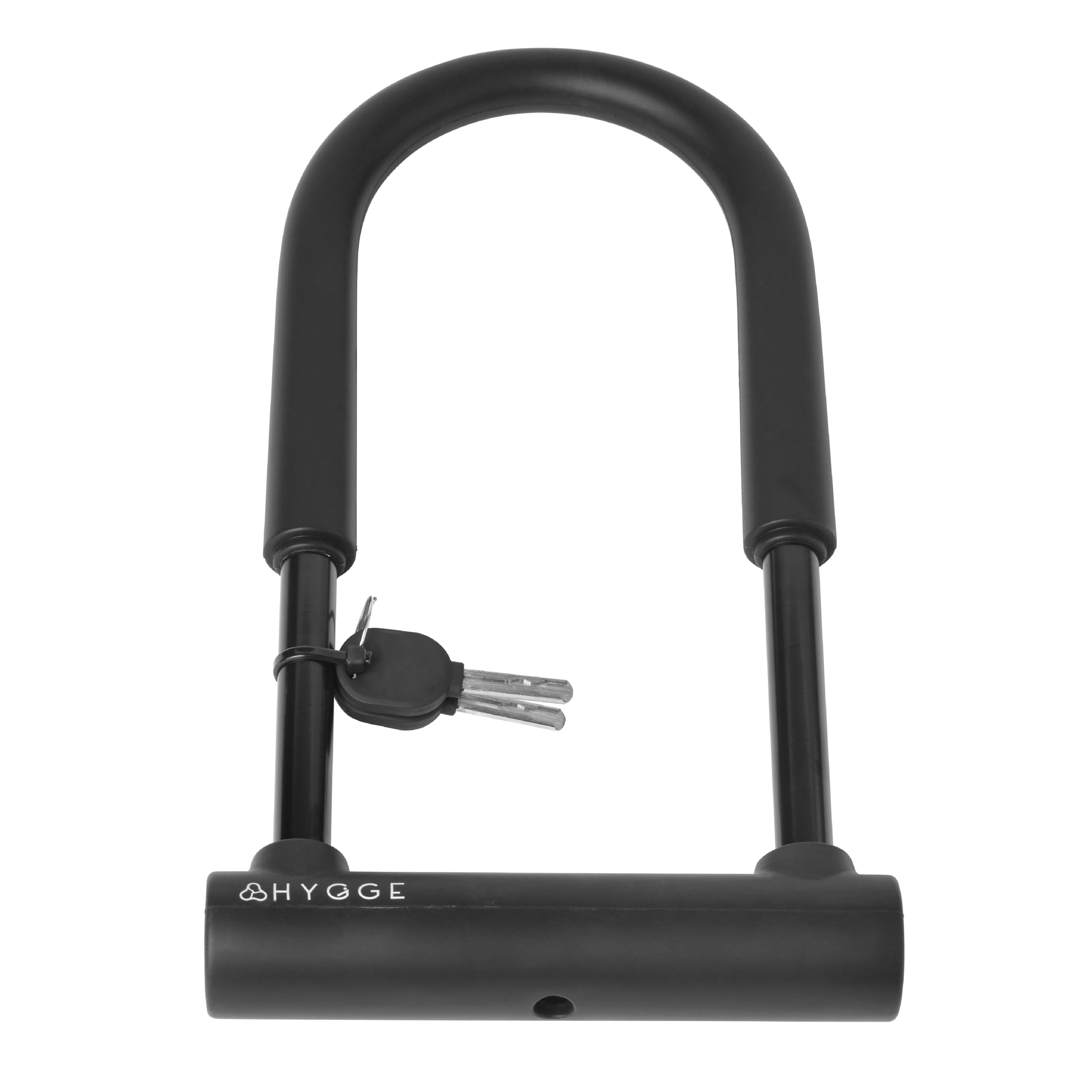 Hygge Bikes Black Bicycle D-Lock With Cable – High-Security U-Lock Set For E-Bikes & Bicycles - 45 X 160 X 340 Mm (H X W X D)
