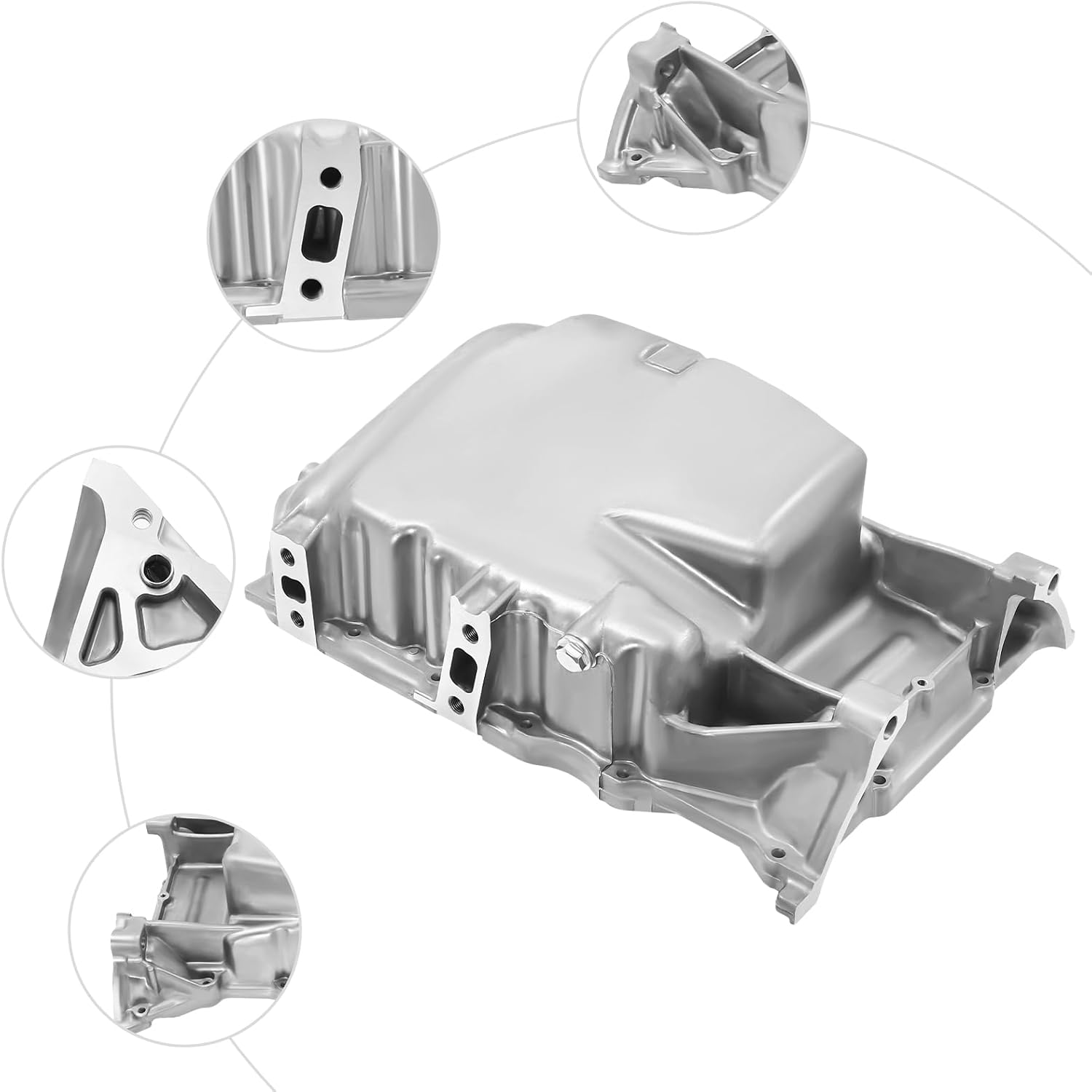 Engine Oil Pan for 2007-2011 Honda CRV, Aluminum Engine Oil Pan Replacement, OE 11200REZA00