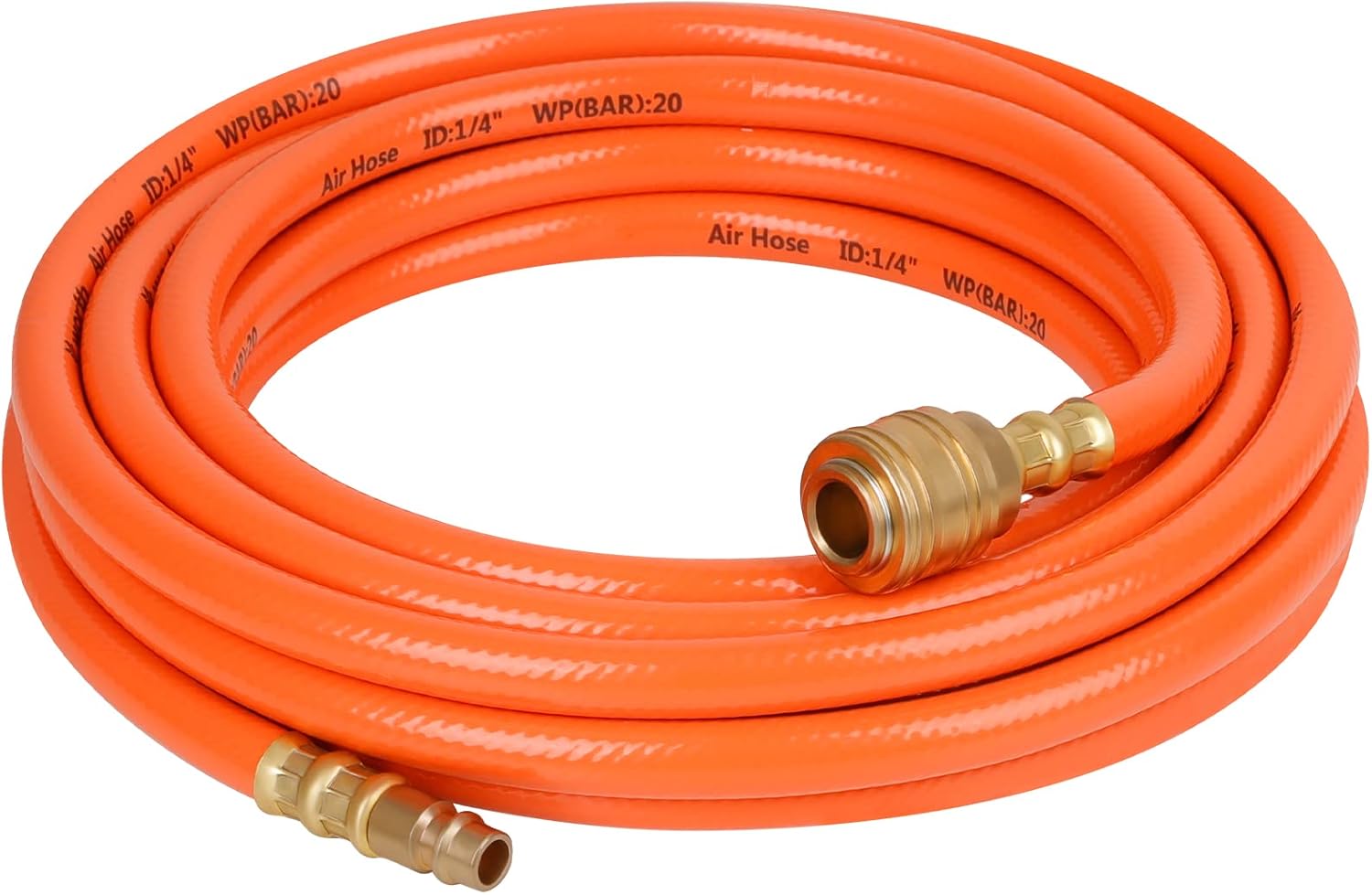 JonesHouseDeco Compressor Air Hose 1/4'' x 5 m, 300 PSI, 1/4 in. MNPT