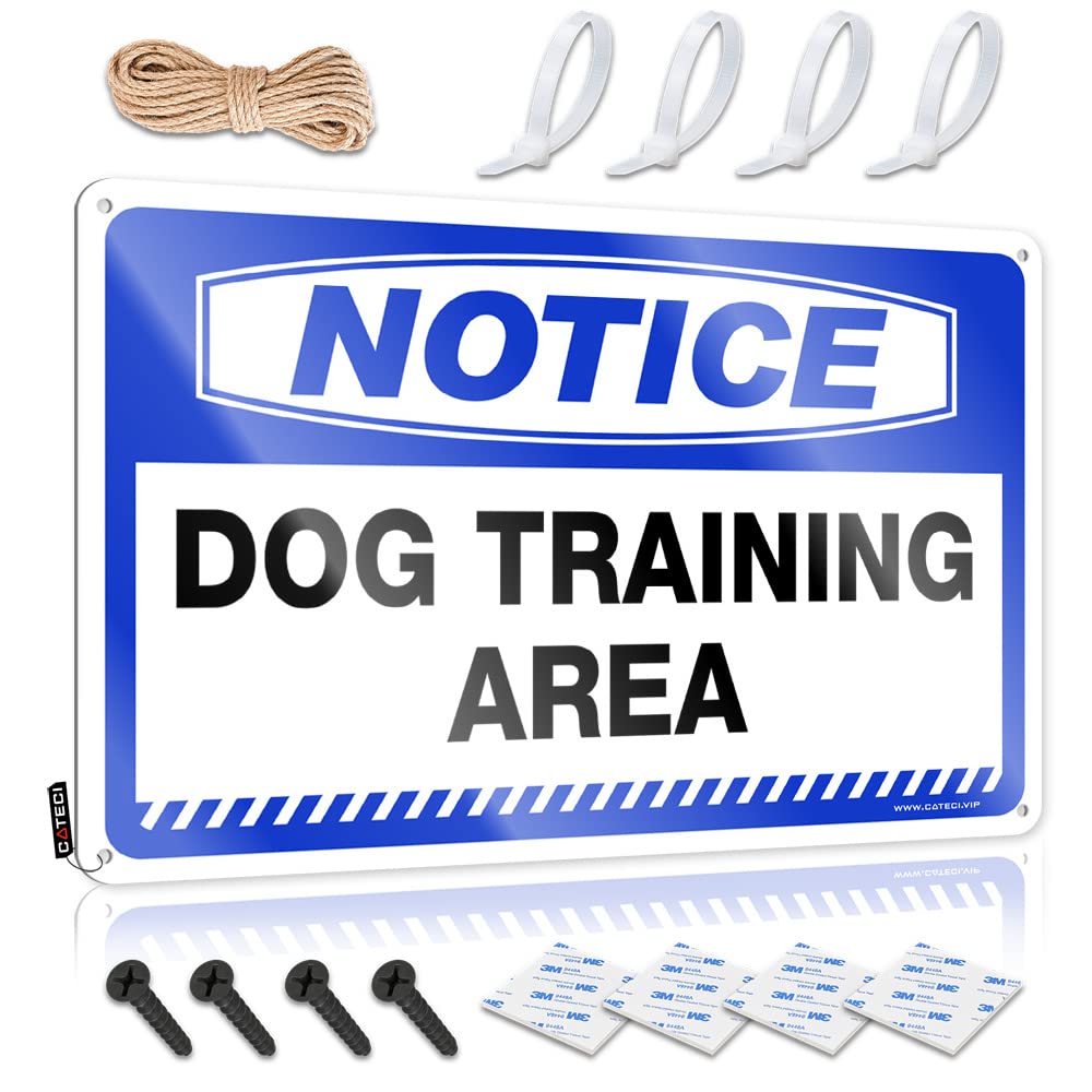 Metal Signs Vintage Funny Notice Dog Training Area Tin Sign Bar Signs Vintage Bar Signs For Home Decor(30X40CM)