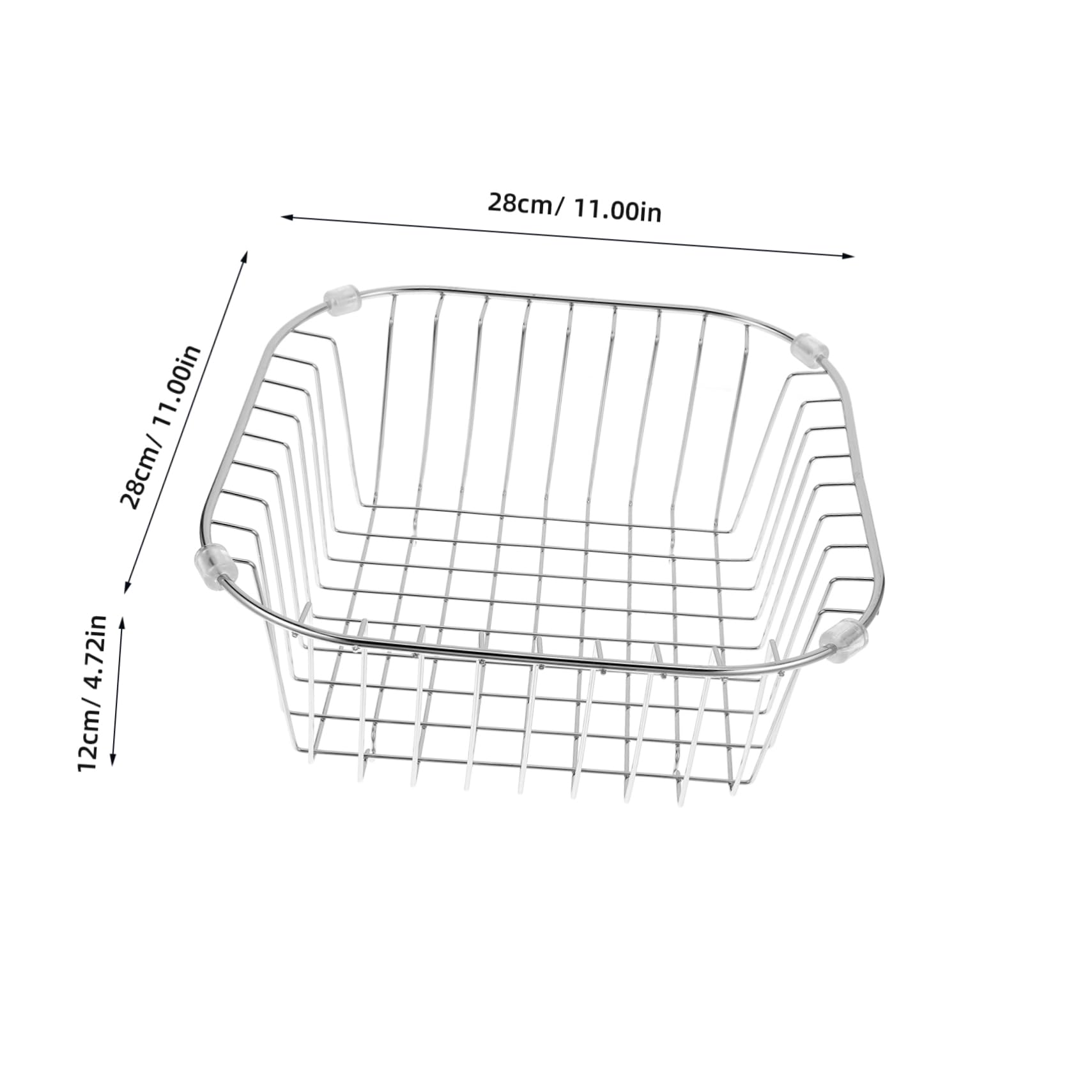 SOLUSTRE Elegant Kitchen Counter Organizer Fruit Basket Bread Organizer Metal Storage Basket for Fruits Veggies