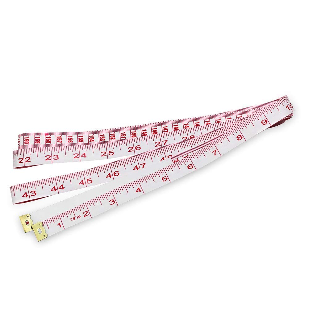 RWRAPS Cinta métrica Suave, Regla de medición Corporal, Tela de Costura, Cinta métrica a Medida, 200cm de Largo, Cintas de medición precisas y fáciles de Leer