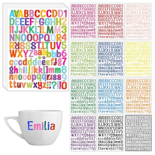 2142 Stück Buchstaben Aufkleber 17 Blätter Klebebuchstaben Buchstaben Zum Aufkleben Bunte Klebebuchstaben Aufkleber Buchstaben Sticker für Briefkasten Zahlen Etiketten DIY Kunst Making Postfach