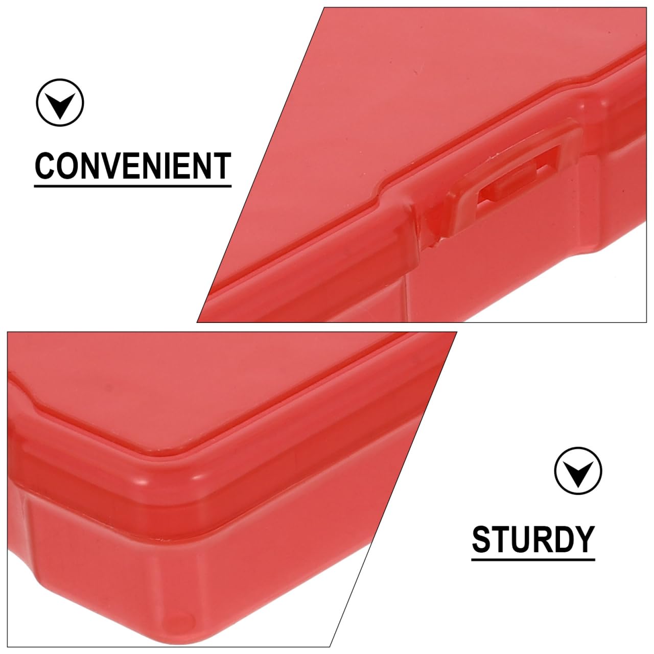 HOMSFOU Lot De 8 BoîTes De Rangement En Plastique Pour Photos 10X15 Cm Organiseur Pour Cartes Postales Et Photos Avec Couleurs Assorties Pour Usage Domestique(Couleur aléatoire)