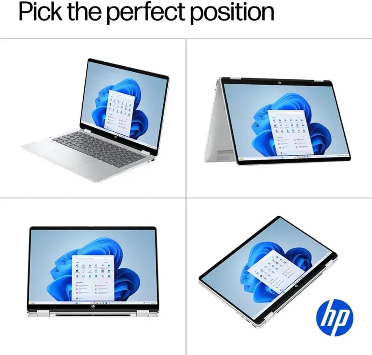 HP OmniBook 5 Flip (Next Gen Envy x360) 2-in-1 Touchscreen AI PC Laptop (14" FHD+, Intel 10-Core 7 150U (> i7 1355U), 16GB DDR5, 512GB SSD) for Designer, IST Hub, 5MP IR Webcam, Win 11 Home