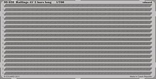 Eduard Models Railing 45 2-Bar Long Detail Set Photo-Etch