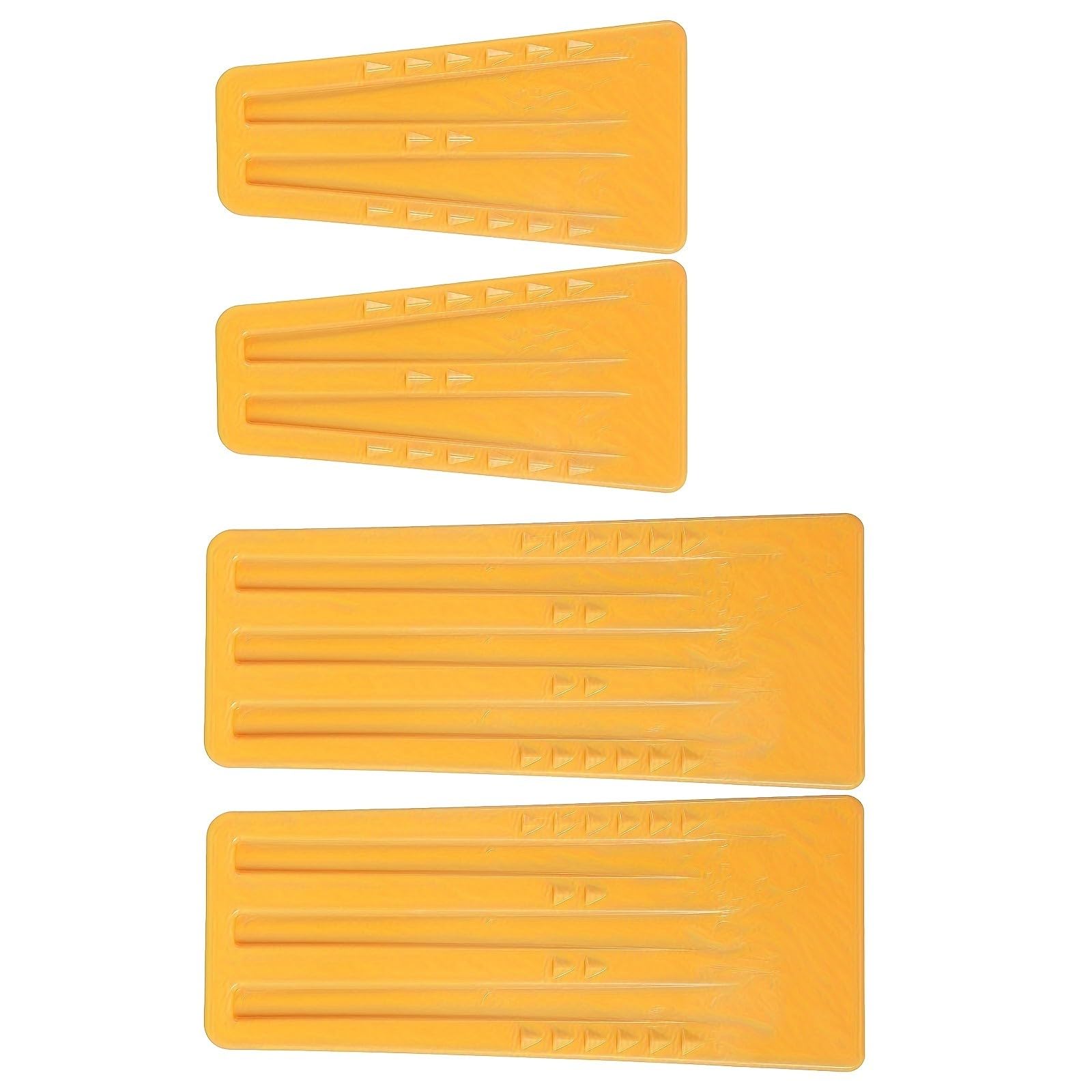 Industrial Strength Splitting Wedges Set Surfaces Suitable for Efficient Chainsaw and Timbers Cutting 4Pcs Splitting Wedges Logging Tool