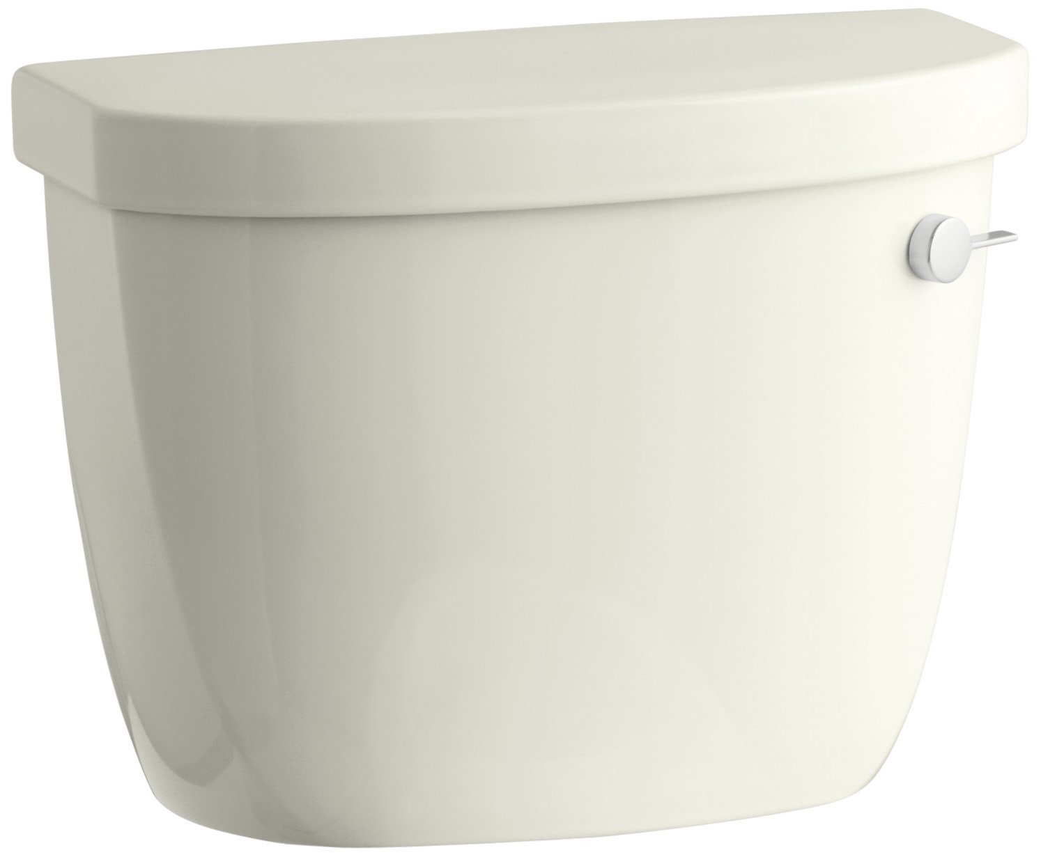 KohlerK-4418-TR-96 Cimarron 1.6 gpf Class Five Toilet Tank with Right-Hand Trip Lever and Locks, Biscuit