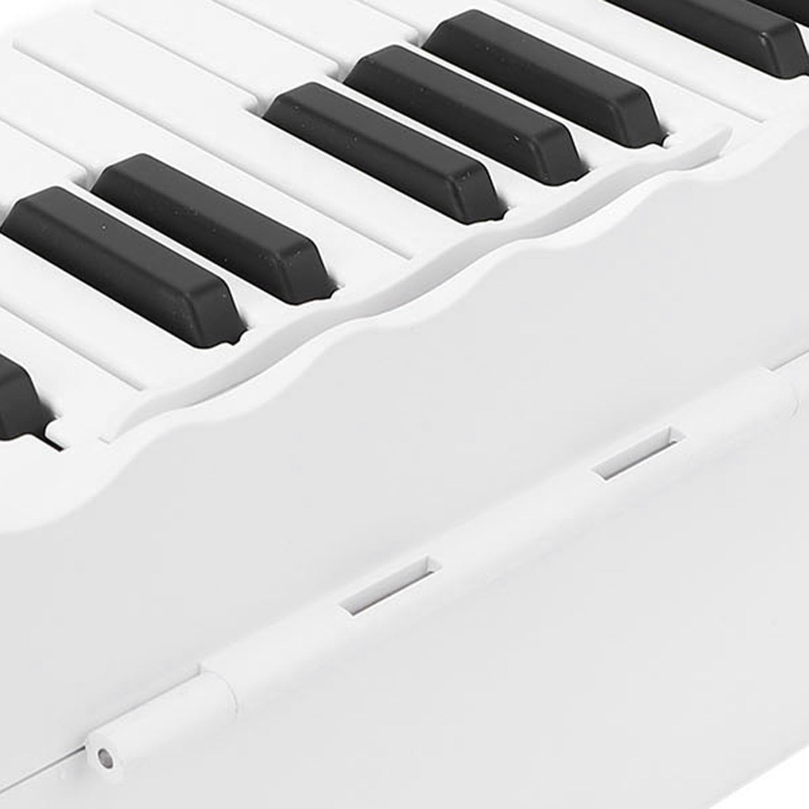 Alomejor Calendario de Piano, Calendario de Escritorio Reproducible con Manivela 2025 con Teclado de 25 Teclas y 52 Partituras Musicales, Gran Regalo para Amantes de la Música y (WHITE)