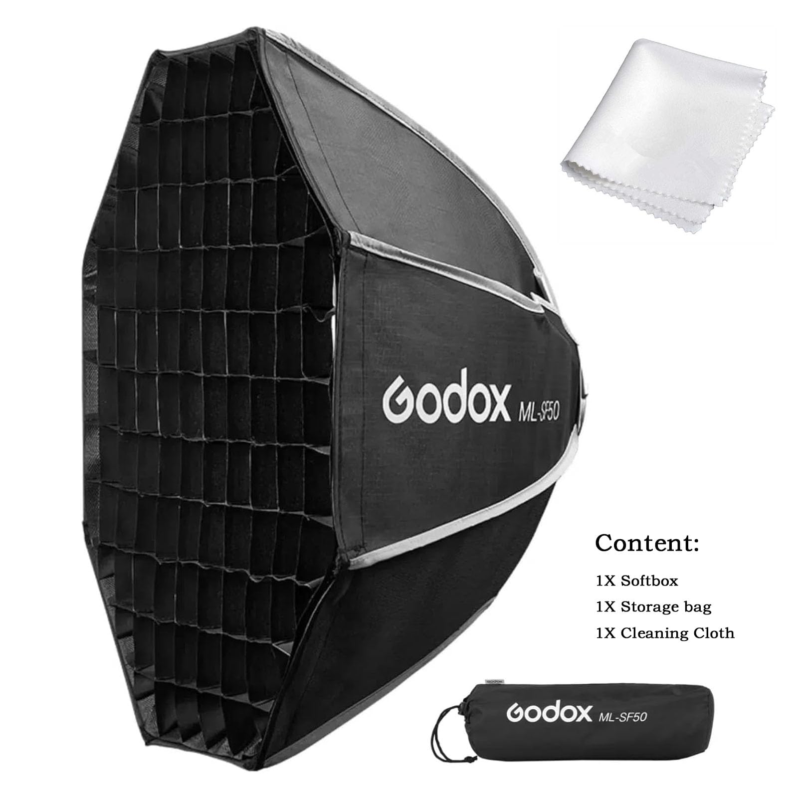Amazon | Godox ソフトボックス ML-SF50 八角形ソフトボックス 50cm