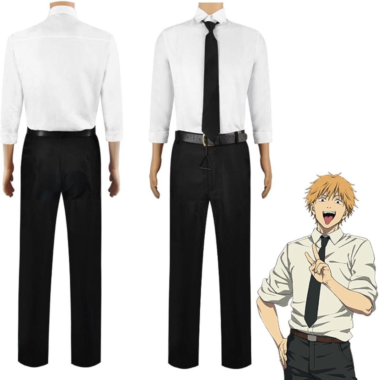 Amazon.co.jp: チェンソーマン デンジ コスプレ衣装 ウィッグ付き