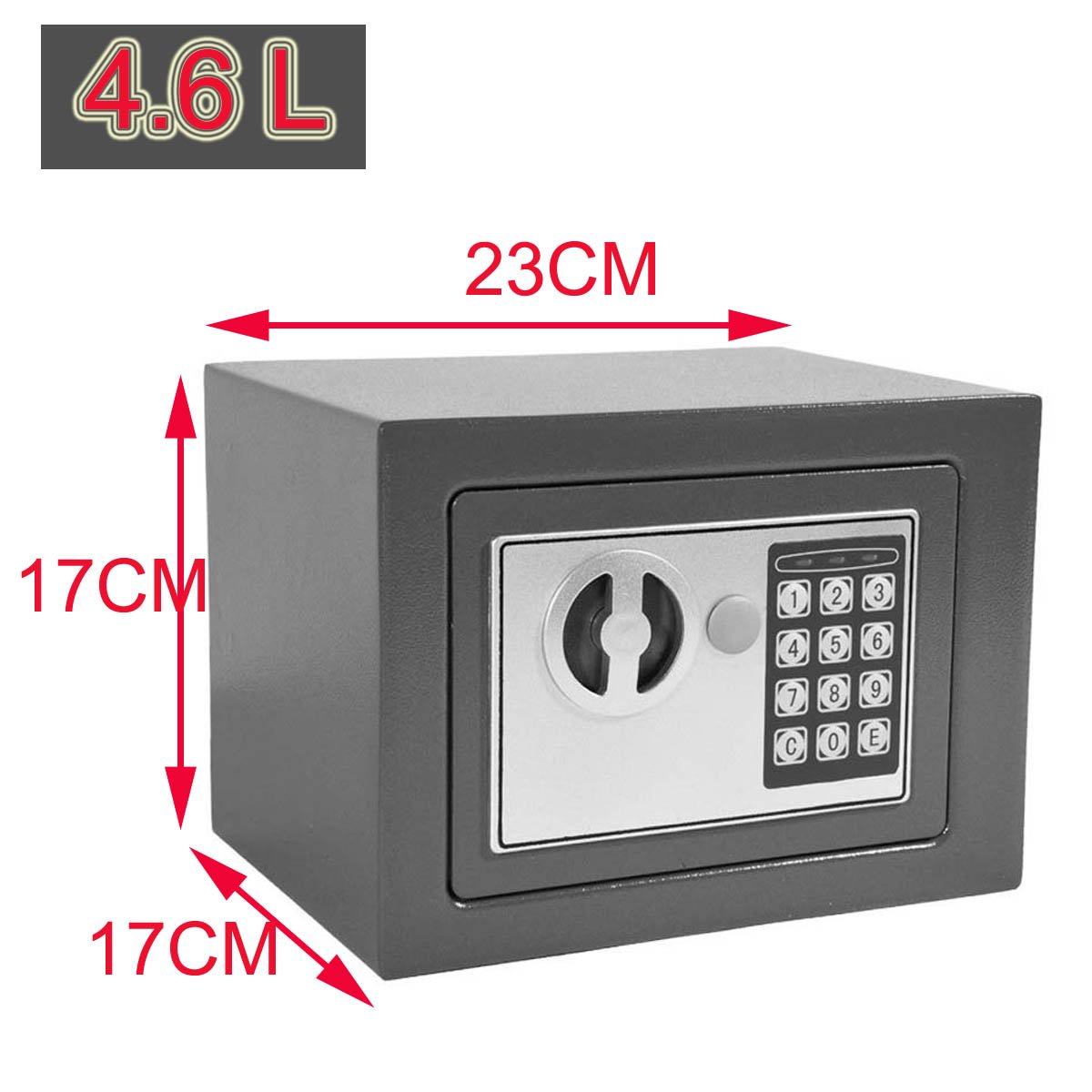 Caja de seguridad alta gris