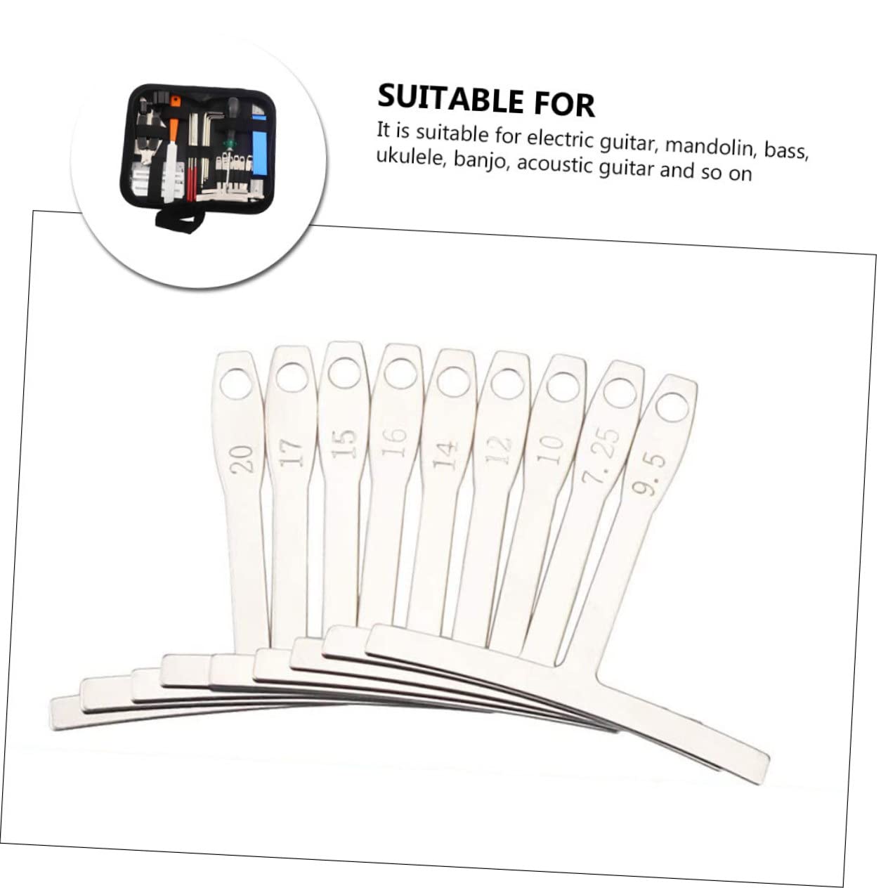 1 juego Kit de Herramientas de Reparación de para y Limpieza de Instrumentos Incluye Accesorios Prácticos y Duraderos de Transportar Bolsa