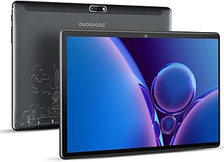 AOYODKG DUODUOGO Android Tablet 10 inch, 5G Dual WiFi Tablet with 4GB RAM 64GB ROM 128GB Expand Storage, Quad-Core, HD IPS Display, Daul Camera, 6000mAh, Bluetooth, GPS (DGO-S5E Black)